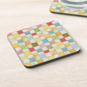 CRAZY QUILT Hard Plastic Untersetzer (Linke Seite)