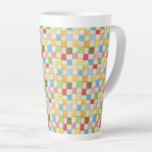 CRAZY QUILT hoch Latte Tasse (Rechte Ecke)