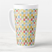 CRAZY QUILT hoch Latte Tasse (Linke Ecke)