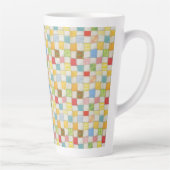 CRAZY QUILT hoch Latte Tasse (Rechts)