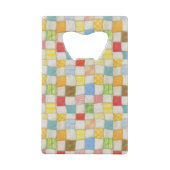CRAZY QUILT Kreditkarte Flaschenöffner (Rückseite)