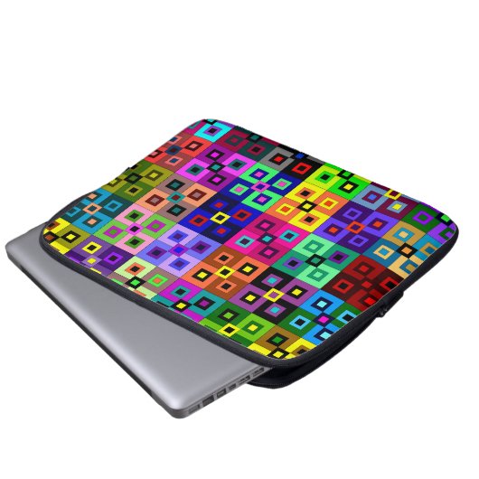 Crazy Quilt Laptop Sleeve (Vorne Knopf)