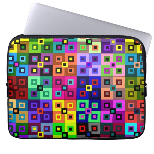 Crazy Quilt Laptop Sleeve (Vorderseite)