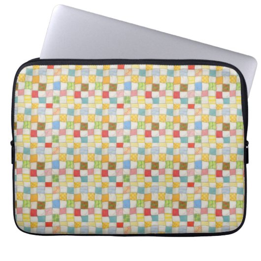 CRAZY QUILT Laptop Sleeve (Vorderseite)