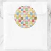 CRAZY QUILT Large Round Stickers (Tasche)