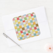 CRAZY QUILT Large Square Stickers (Umschlag)
