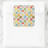 CRAZY QUILT Large Square Stickers (Tasche)
