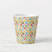 CRAZY QUILT Latte Tasse (Vorderseite)