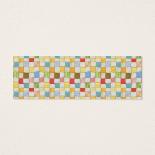 CRAZY QUILT Mini-Visitenkarte (Rückseite)