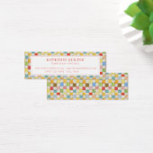 CRAZY QUILT Mini-Visitenkarte (Schreibtisch)