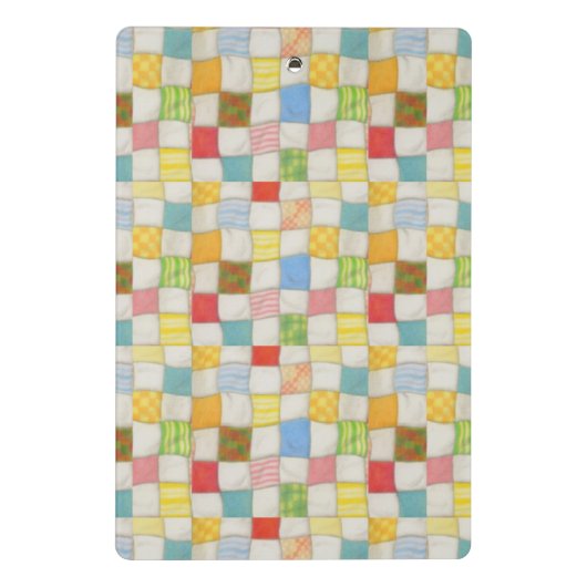 CRAZY QUILT Mini-Zwischenablage Mini Klemmbrett (Rückseite)