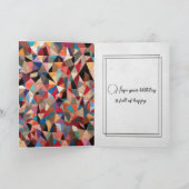 Crazy Quilt Muster und Needle Geburtstag Karte (Innenseite)