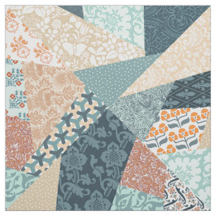 "Crazy Quilt"-Nachahmung Stoff