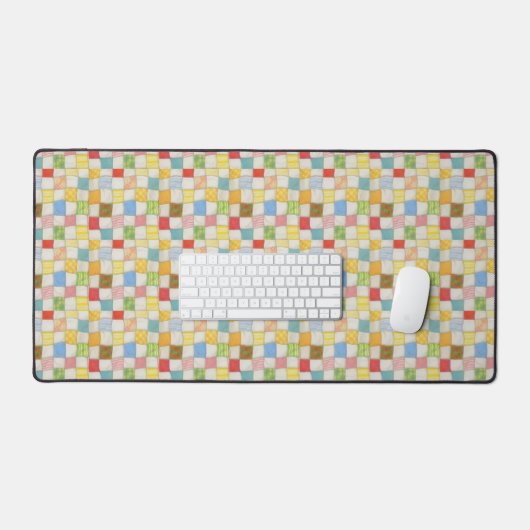 CRAZY QUILT Office Studio Desk Mat Schreibtischunterlage (Tastatur & Maus)