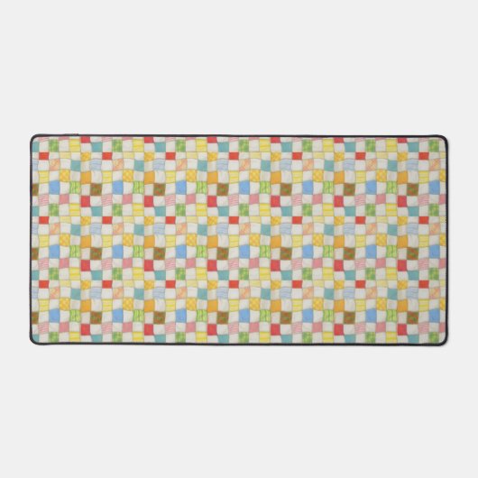 CRAZY QUILT Office Studio Desk Mat Schreibtischunterlage (Vorderseite)