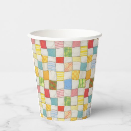 CRAZY QUILT Paper Cups Pappbecher (Vorderseite)