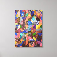 Crazy Quilt Patchwork Quilt Abstrakt Art Geometric