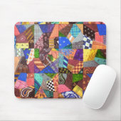 Crazy Quilt Patchwork-Quilt Abstrakte Kunst Geomet Mousepad (Mit Mouse)