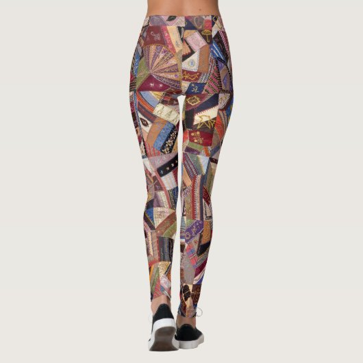 Crazy Quilt Pattern Leggings (Rückseite)