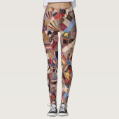 Crazy Quilt Pattern Leggings (Vorderseite)