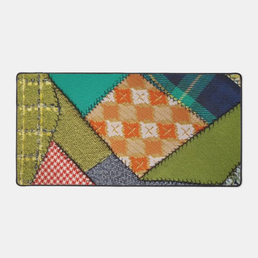 Crazy Quilt Pattern Schreibtischunterlage (Vorderseite)