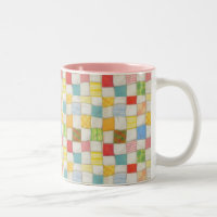 CRAZY QUILT Pink Zwei-Tonen-Tasse