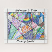Crazy Quilt Puzzle mit Kunst von Menage a Trio (Horizontal)