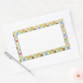 CRAZY QUILT Rectangle Matte Stickers (Umschlag)