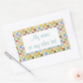 CRAZY QUILT Rectangle Matte Stickers (Umschlag)