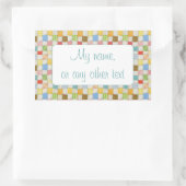CRAZY QUILT Rectangle Matte Stickers (Tasche)