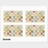 CRAZY QUILT Rectangle Stickers (Blatt)