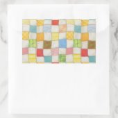 CRAZY QUILT Rectangle Stickers (Tasche)
