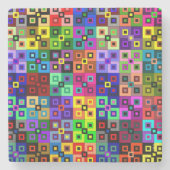 Crazy Quilt Stone Untersetzer (Vorderseite)