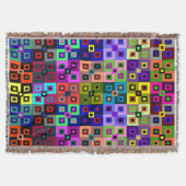 Crazy Quilt Throw Blanket Decke (Vorderseite)