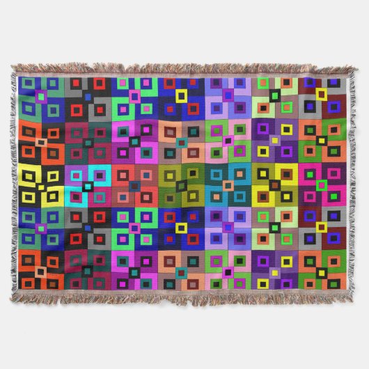 Crazy Quilt Throw Blanket Decke (Vorderseite)