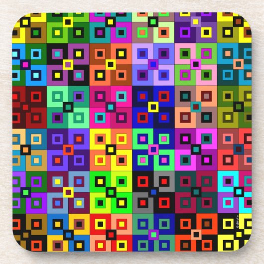 Crazy Quilt Untersetzer (Vorderseite)