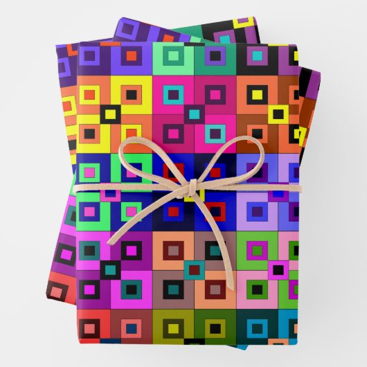 Crazy Quilt Wrapping Paper Sheets Geschenkpapier Set (Beispiel)