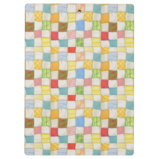 CRAZY QUILT-Zwischenablage Klemmbrett (Rückseite)