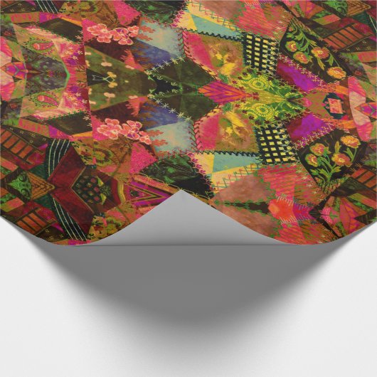 Crazy Quilty Fabulous Fun Geschenkpapier (Ecke)