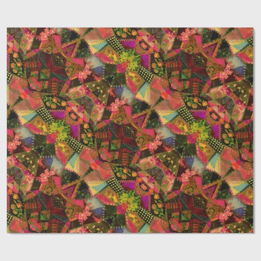 Crazy Quilty Fabulous Fun Geschenkpapier (Flach)