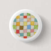 CRAZY QUILY Button Round Button - Weiß (Vorderseite)