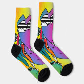Crazy Quirky Faces Crew Socks Socken (Rechts)
