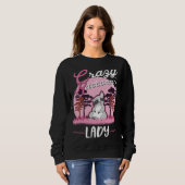Crazy Raccoon lady Raccoon Girl Sweatshirt (Vorne ganz)