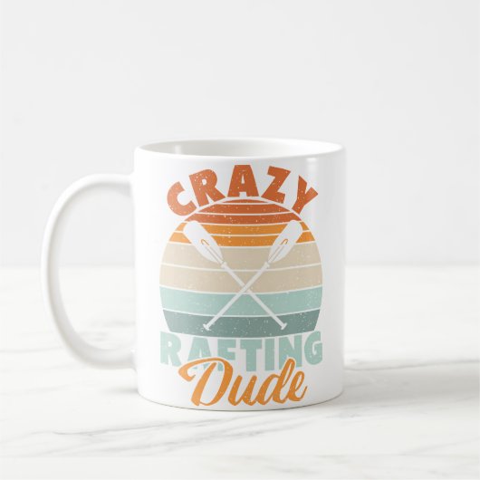Crazy Rafting Dude Rafting Kaffeetasse (Links)