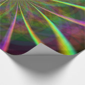 Crazy Rainbow Blume Geschenkpapier (Ecke)
