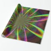 Crazy Rainbow Blume Geschenkpapier (Ungerollt)