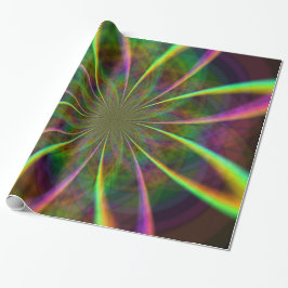 Crazy Rainbow Blume Geschenkpapier