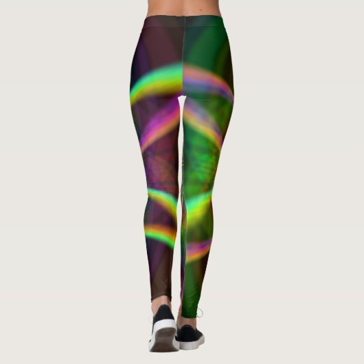 Crazy Rainbow Blume Leggings (Rückseite)