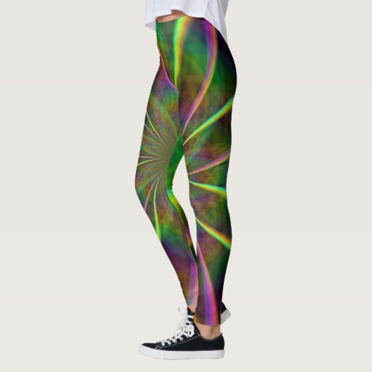 Crazy Rainbow Blume Leggings (Links)
