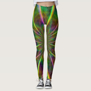 Crazy Rainbow Blume Leggings